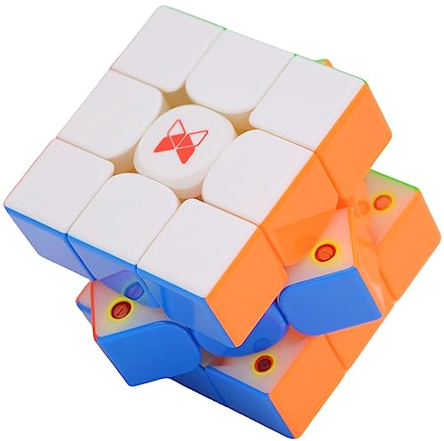 Bukefuno QY Tornado V3 M UV 3x3 Magnetischer Speed Magie Zauberwürfel QY Toys Tornado V3M MagLev UV 3x3x3 Puzzle Cube 2023 Neue Würfel Stickerlos (UV-Version)