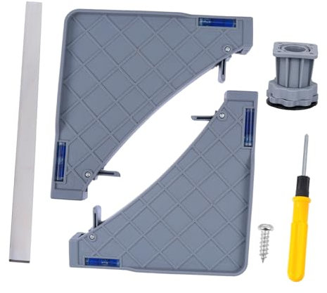 Housoutil Support Mobile Pour Machine à Laver Et Réfrigérateur Avec Antidérapants Et Roulettes Verrouillables