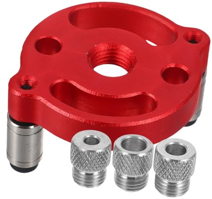 TOPPERFUN 1juego Localizador De Perforación De Madera Para Carpintería Herramienta De Perforación Vertical Accesorios Intercambiables Precisión Orificios De Conexión De Tablas Para