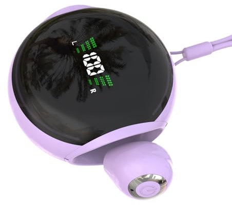 Generico Auricolari Leggeri, Auricolari Sportivi Senza Fili, Cuffie con Suono HD, Riduzione Rumore e Cavo Regolabile per Casa, Sport e Famiglia