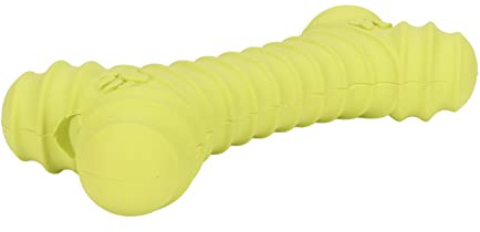 Welpe Zahler Knochen, Welpe Kauert Spielzeug für Zahnen Latex Hundeknochen Spielzeug Zahne und Beruhigendes Kauspielzeug Unzerstörbarer, Quietschendes Hund für Kleine Mittelgroße Hunde und (GREEN)