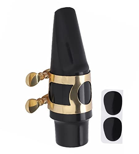 Bocchino con sassofono ABS premium, accessorio sax leggero da 5 pcs con fibbia in metallo e canne di protezione per accessori sassofono per accessori sassofoni