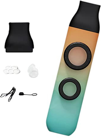 Kazoo Flöte, verstellbar, einfach zu spielen, tragbar, für Kinder, Anfänger, Erwachsene, Orange