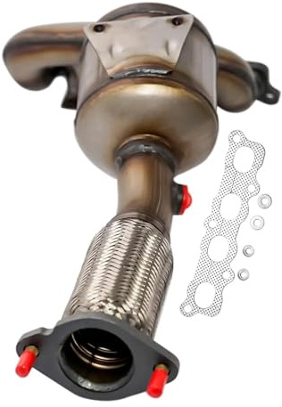 Catalizador Convertidor catalítico múltiple AP03 compatible con Ford Fiesta 1.6L (2011-2016, 2017, 2018 y 2019) catalizador gases escape