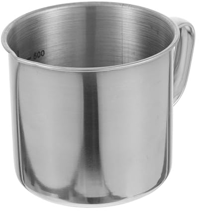 Hoement Jarra Medidora de Acero Inoxidable Resistente y Vaso Medidor Claras para y Cocina Herramienta Multiusos para Líquidos