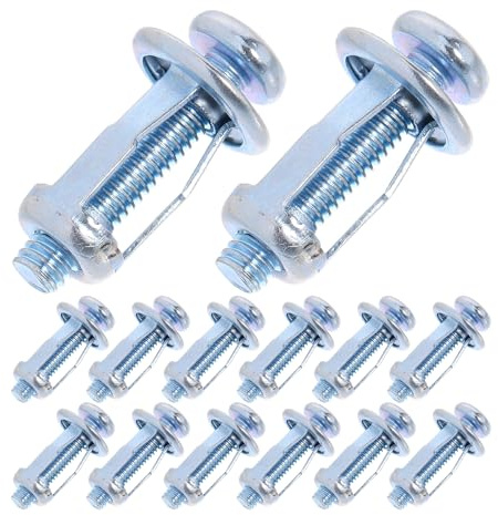 HOMSFOU Set da 40 Ancoraggi per Pareti Cave M4X20 in Acciaio al Carbonio Zincato Dadi a Petalo Fissaggio Extra Corto per Lamiera di Alluminio Plastica e Ferro per Progetti di