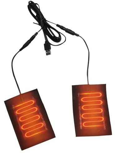 Uppvärmda handskfoder – 8 cm kolfiber | USB-värmeplatta | 5 V USB varm | flexibel värmeinsats för handskar, vinter, utomhus, sport, män, kalla årstider