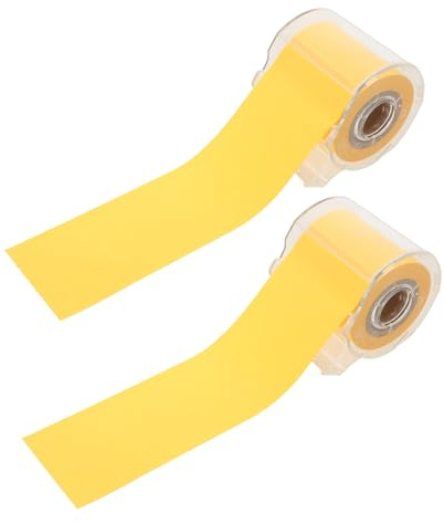 EXCEART Rotolo di Nastro Adesivo Promemoria 2 Pezzi, Foglietti Adesivi Autoadesivi Arancioni con Bordo Strappo senza Residui, Blocco Note Compatto per Ufficio, Scuola e Casa