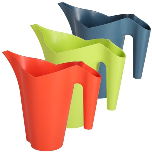 com-four® 3 arrosoirs 1 L, Set élégant à Long Bec, arrosoirs pour arroser