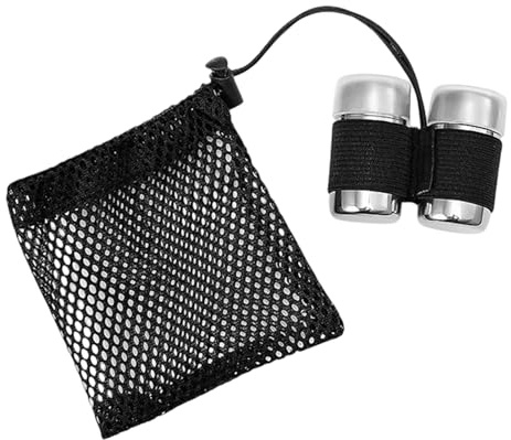QIHAWN 2Pcs Mini Stainless Steel Travel Salt Pepper Shakers with Mesh Bag | Stainless steel construction, leakproof sealed lids, compact lightweight, with mesh pouch for camping picnic BBQ travel