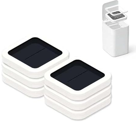 Bolsas De Recarga De Contenedores Inteligentes Compatibles Con Bote De Basura De Cocina Inteligente, Anillos De Recarga Automáticos autosellantes, Bolsas De Basura De 15 L(6 boxes)