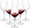 COOKY.D Large Tritan-Plastic Red Bordeaux Wine Glasses 15oz, Unbreakable Long Stemmed Glassware for Party, Birthday, Dishwasher Safe, Dishwasher Safe, BPA Free, Set of 6