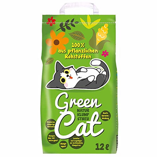 GreenCat Naturklumpstreu Katzenstreu 8X 12L (96L)