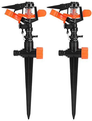 Irrigatore, MAGT 2 Set Irrigazione automatica Irrigatore Irrigatore per metallo Irrigatore Ugello Irroratore automatico per prato inglese Terreno agricolo