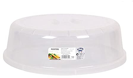 2er Mikrowellenhaube Abdeckhaube Abdeckung Haube Deckel Mikrowelle 24cm oder 27 cm (24CM) Transparent