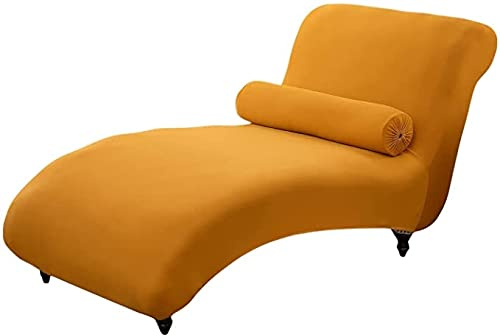 QHDXL Stretch Relaxliege Schonbezug ohne Armlehnen Elastische Chaiselongue Schonbezüge Abdeckung Liegesessel Bezug Sofabezug rutschfest Relaxsessel Bezüge Hellgrau (Color : Color-8)