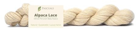 PASCUALI Alpaca Lace |Strickwolle aus 100% Alpakawolle, Alpaka Wolle zum Stricken und Häkeln, 1 Strang - 50g, Farbe:Beige 33