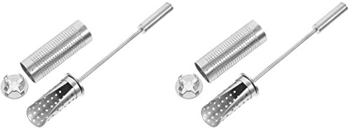 UPKOCH 2pcs Stainless Steel Tea Strainer Tea Brewing Strainer for Holder Metal Tool