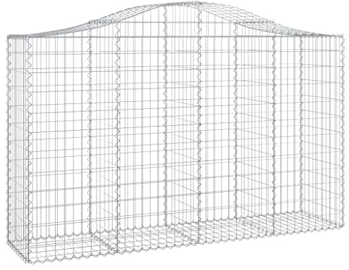 Panier de gabions arqué 200x50x120 140 cm Fer galvanisé