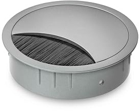 Eisnhauer Kabeldose Edelstahl Titan lackiert 80 mm, für mehrere Kabel geeignet, Bürstendichtung und Abnehmbarer Deckel, Höhe ca. 21 mm