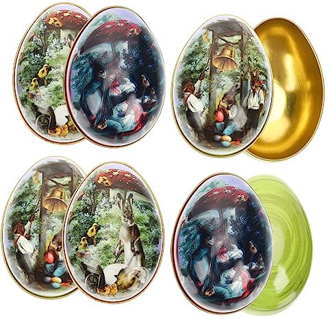 CIMAXIC Ostern Candy Boxen Ostern Decor Box Weißblech Keks Bunny Muster Fall