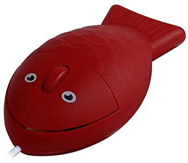 Kabelgebundene Maus, niedliche Goldfischmaus, optische Maus, geräuscharm, tragbare Reisemaus, kabelgebunden, 3 Tasten, 1000 DPI, für PC/Mac/Laptop, Geschenk für Kinder und Mädchen