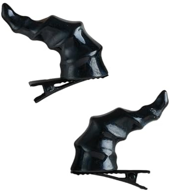 LEEINTO Teufel Drache Horn Haarspange Haarspangen Halloween Cosplay Maskerade Kopfbedeckung Haarnadel Teufel Cosplay Horn Haarnadel