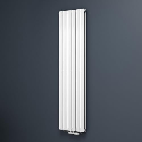 Mai & Mai Radiateur Vertical à Eau Chaude 180x46cm Blanc Double Couche | Fabriqué en Acier, Double Couche, Compatible avec Chauffage Central, Pour Salle de Bain