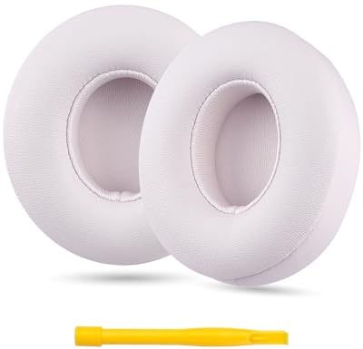 YOCOWOCO Replacement Ear Pads for Beats Solo 4, Protein Leather, Cloud Pink | Ear Pads Cushions with Soft Protein Leather and Noise Isolating Memory Foam for Beats Solo 4 Wireless On Ear Headphones