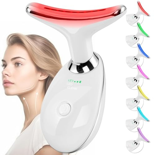 Facial Massager,Firming Wrinkle Removal Face Massager Tool for Face and Neck, Sculpting Device Tool, Facial and Neck Massage Kit, 3 Massage Mode for Anti-Aging, Lifting and Smooth(White)