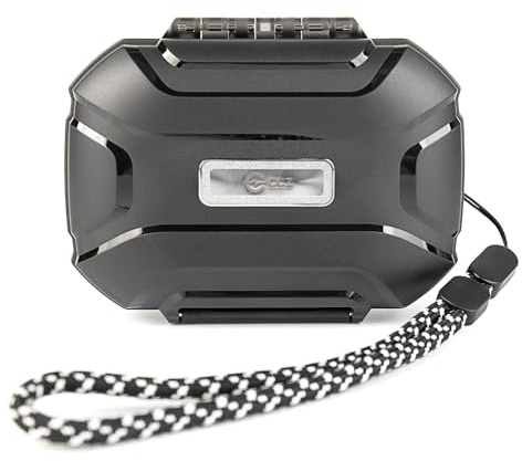 CCZ ZC01 Hard Shell IEM Case for KZ ZS10 Pro in Ear Monitor, Travel Portable Earbuds Case Waterproof Headphone Storage Box for Shure SE215, CCZ Melody, KBEAR KS1, KZ ZAR, ZS12 PRO 2, ZAS, AS16 (Black)
