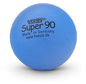 Volley Softball Super Blau – 9 cm Durchmesser – Weicher Schaumstoffball – Leicht – Griffig – Made in Germany