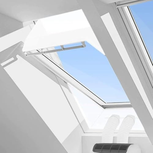 Portable Air Conditioner Window Seal Kit, 2-Pack (190x40cm & 230x40cm) for Double-Hung for WINDOWS, Waterproof/Windproof Fabric with Top & Zippered Bottom Panels(190x40cm)
