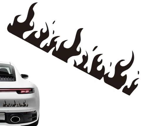 Jvjggag Flammen Helm Aufkleber - Klebefolie Für Laptop,Dekorative Helm Folien, Klebebilder Für Fahrzeuge Motorräder Laptops Skateboards