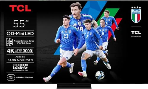 55C79K - TV 55 Pollici, Smart TV, 4K, DVB-T2, H.264, H.265, Classe energetica F