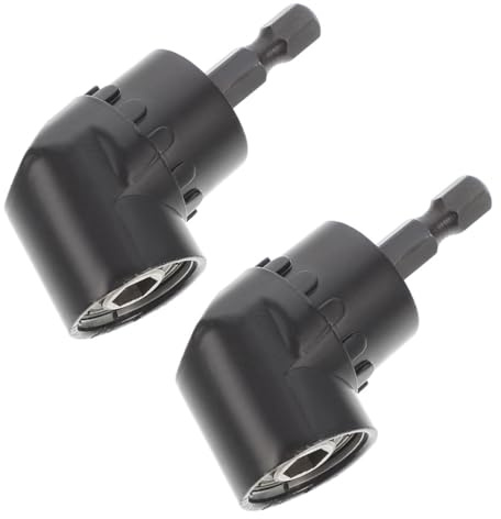 AUTSUPPL 2 piezas Adaptador Ángulo para Taladro Eléctrico Soporte Hexagonal Resistente de Acero Accesorio para Destornillador Espacios Estrechos Compatible con Atornilladores Inalámbricos