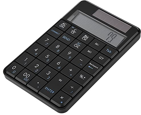 Xiuganpo Mini Clavier Numérique sans Fil 2 en 1 à 29 Touches et Calculatrice pour l'efficacité du Bureau : pavé Numérique Compact et Léger pour Les Utilisateurs PC/Mac