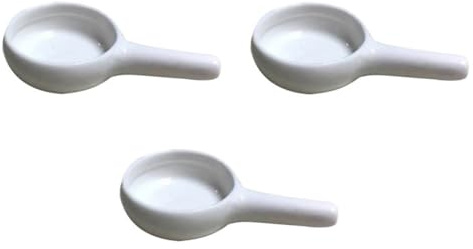 IDEANATEGRATE Vassoio Portacandele in Ceramica Manico per Tealight, Set da 3 Pezzi, Design Creativo e Decorativo per Profumo Casa e Spazio Living