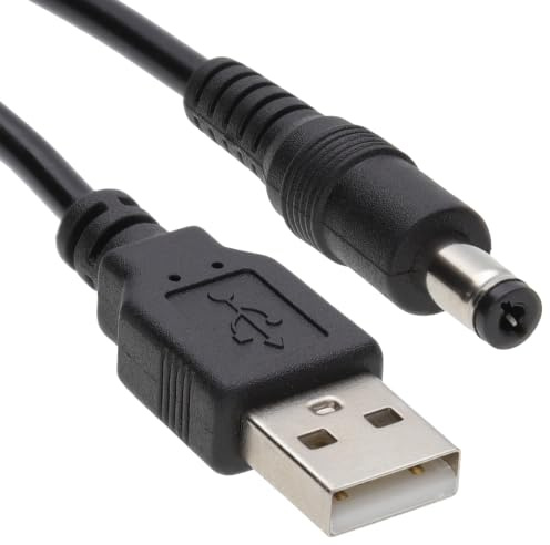 kenable USB Zum DC Strom Kabel -USB 2,0 Für 2,1 mm x 5,5 mm 5V 2A 2000mA 0,5 m [0.5 Meter/0,5m]