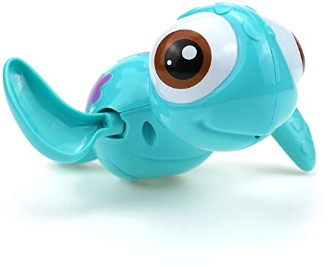 DUCKBOXX XX Wind-up Swimming Sea Turtles Bath Toy, No Battery Mold-Free Anti-Rust Interactive Montessori Toy for Kids 18M+ (Blue)