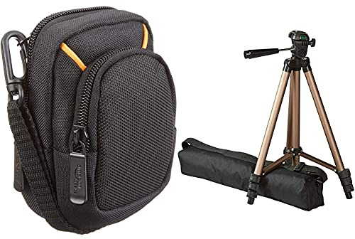 Amazon Basics 127cm (50) Lightweight Tripod with Bag & Case for Point-and-Shoot Camera Medium
