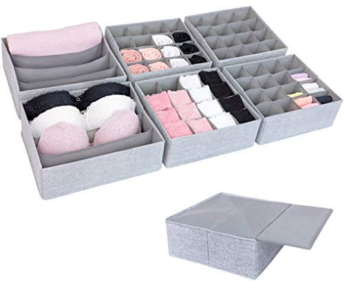 SIMPLE JOY® PAX100 Organizer für ikea Kleiderschrank; DAS ORIGINAL; passgenau; Stabiler Boden; Schubladen Ordnungssystem für Socken, BHs, Unterwäsche, Krawatten; 6er Set