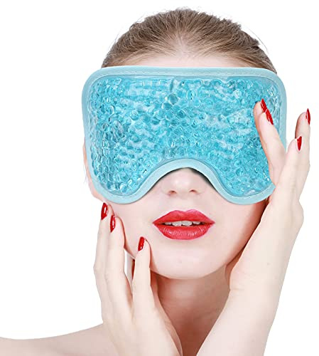 Gel Eye Packs Hot Cold Eye per gli Occhi Ridurre gli Occhi Dry Eyes Riutilizzabile Gel Bead Ice Pack Copertura per gli Occhi Occhiaie