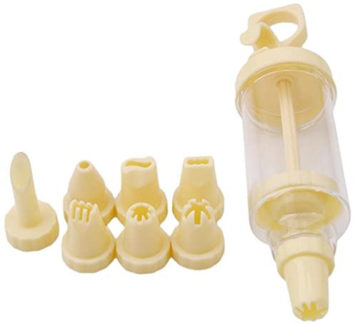 Lipfer Confectionary Cookie Tips Pastry Nozzles Plastic 1 Set 8pcs Cream Nozzle Cream Diy Pastry Syringe Extruder Kitchen Gadgets