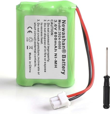 NEWASHAN Batterie 800mAh 3,6V Ni-MH Compatible avec Slendertone Ceinture System ABS 7 E70 X10 X70 Electrostimulation Fitness Appareil de Musculation 3924-0000 Rechargeable Accu Piles avec Tournevis