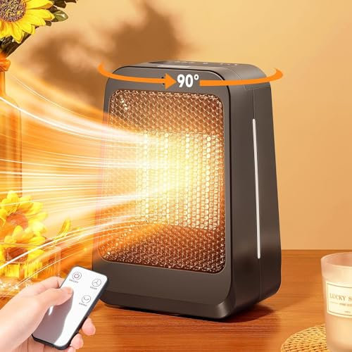 Heizlüfter Stufa Elettrica Basso Consumo, Riscaldamento Stufetta da Bagno, 3 Modalità Termoventilatore, 2S