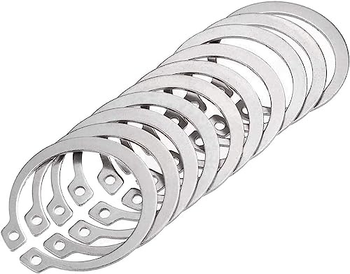 C- Anelli elastici, Anelli elastici, 10 pezzi Anello elastico di sicurezza esterno in acciaio inossidabile 304, anello di fissaggio a scatto 25-34 mm for automobili, componenti elettrici e cuscinetti,