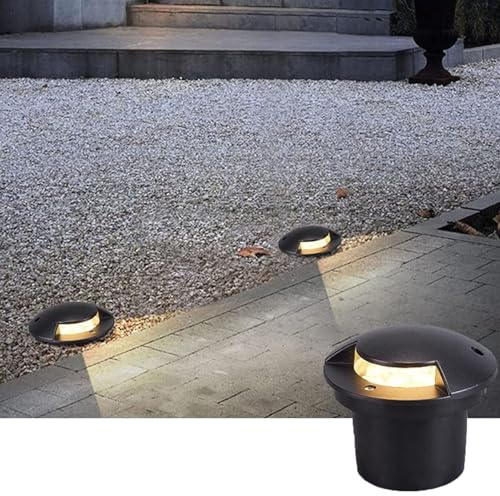 Spot Encastrable LED Exterieur - Lampe Jardin Enterré, Projecteur Extérieur Étanche IP65, Forteresse D'éclairage De Chemin De Feu Latéral Basse Tension 24V, pour Terrasse, Piscine, Chemin ( Color : Bl