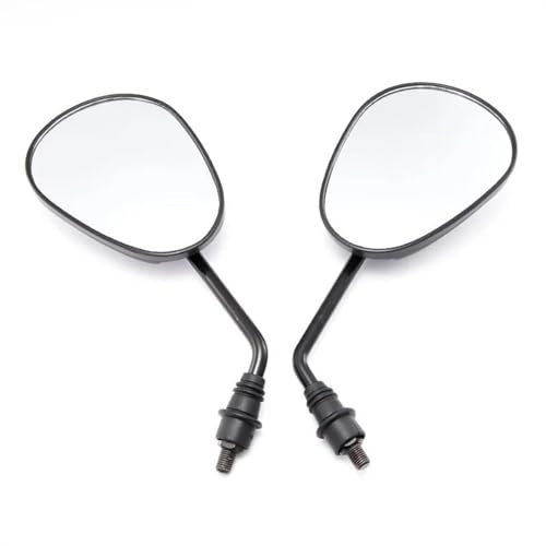 HIMNIL Stylisches Lenkerzubehör Motorrad-Rückspiegel Big View Scooter E-Bike Für PCX 150 XR 400 CB500X (Color : 10mm Pair)
