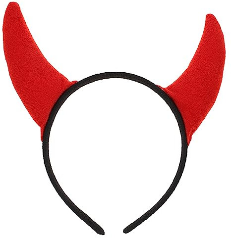 COLLBATH Kuhhorn-haarspange Halloween-stirnband Party-zubehör Aus Langlebigem Material Exquisit Und Modisch Für Geburtstagsfeiern Halloween-partys Maskeraden Cosplay-partys Bühnenauftritte